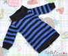 82NI-70Blythe Pullip Ĺȥå # ȥ饤 ֥롼+ Stripe Blue+Black