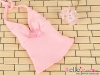 T38DAN-01NSDDD Bow Tie Halter Top # Sweet Pink