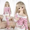 Top Outfits (DAN-03-05) Deep Pink Wide Stripe