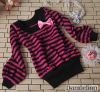 Top Outfits (DAN-05-03) Stripe Deep Pink