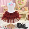 184PD-14BlythePullip û塼ܡ륹Tulle Ball Mini Skirt # 祳졼ȿ Chocolate