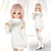 S18DAN-19SDDD Knitted Long Top Set # Off White