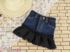 Das-08SDDD Jean Skirt # Deep Blue