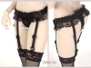 H105����WB-05BL��DD ���������٥�ȥ��ȥå��� Sexy Lace Underwear W/Garter Belt Set ��S~L��# �� Black