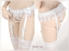 H75����WB-05W��DD ���������٥�ȥ��ȥå��� Sexy Lace Underwear W/Garter Belt Set��L��Dy�� # �� White