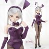 U34RAB-04Dollfie Dream Sexy Furry Bunny CostumeLDy˥Хˡ # ѡץ֥롼 (Purple Blue)